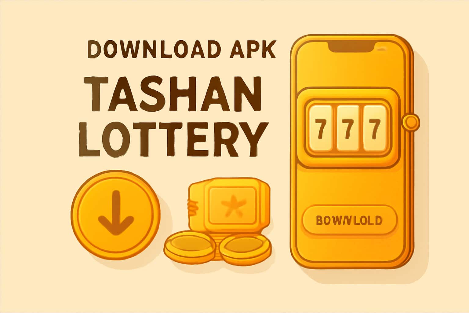 Informational scene about Download APK Tashan Lottery.