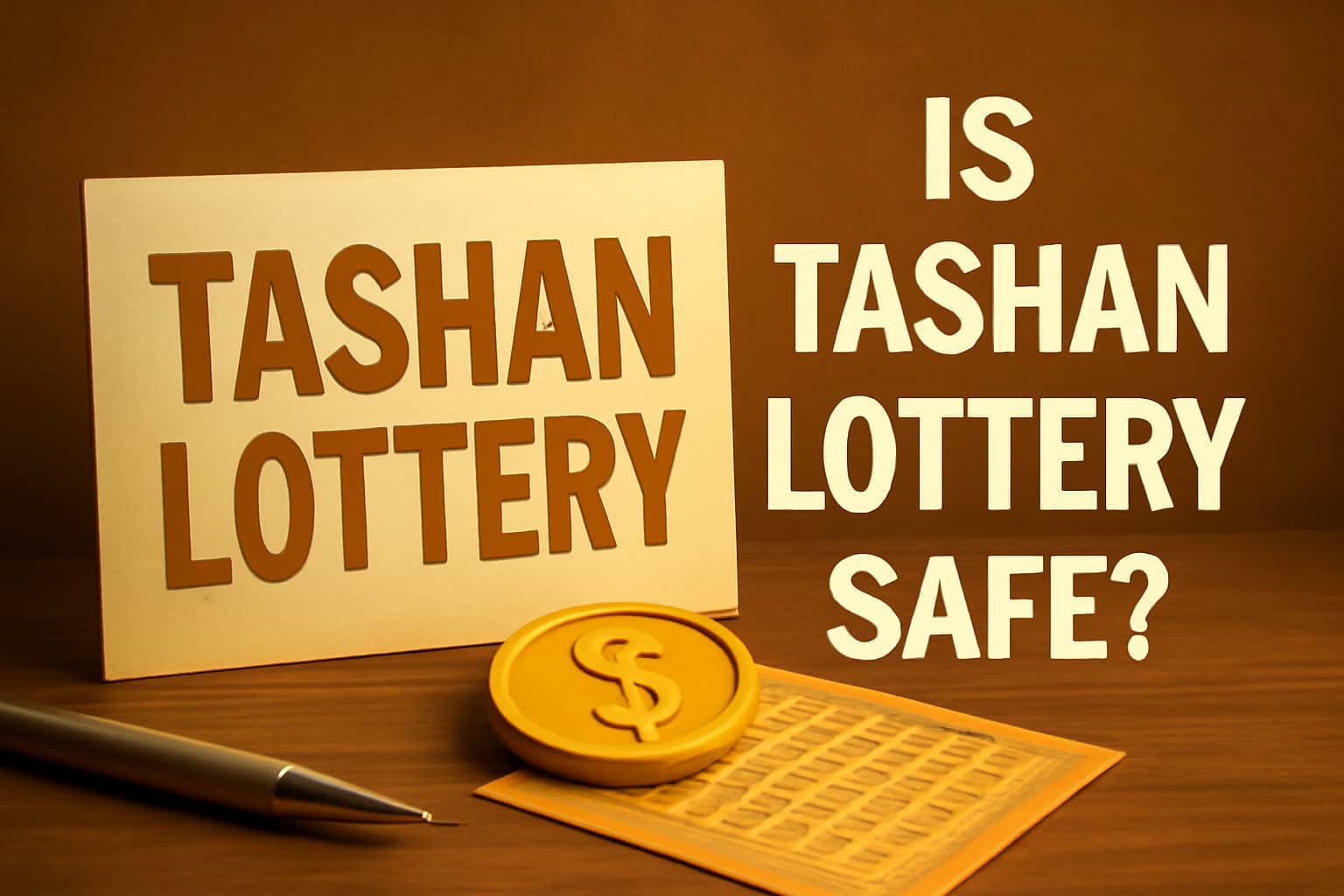 Informational image regarding the safety of Tashan Lottery application.