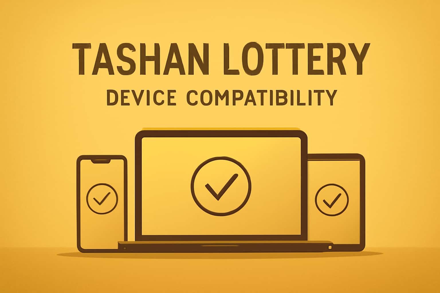 Visual representation of device compatibility for Tashan Lottery.