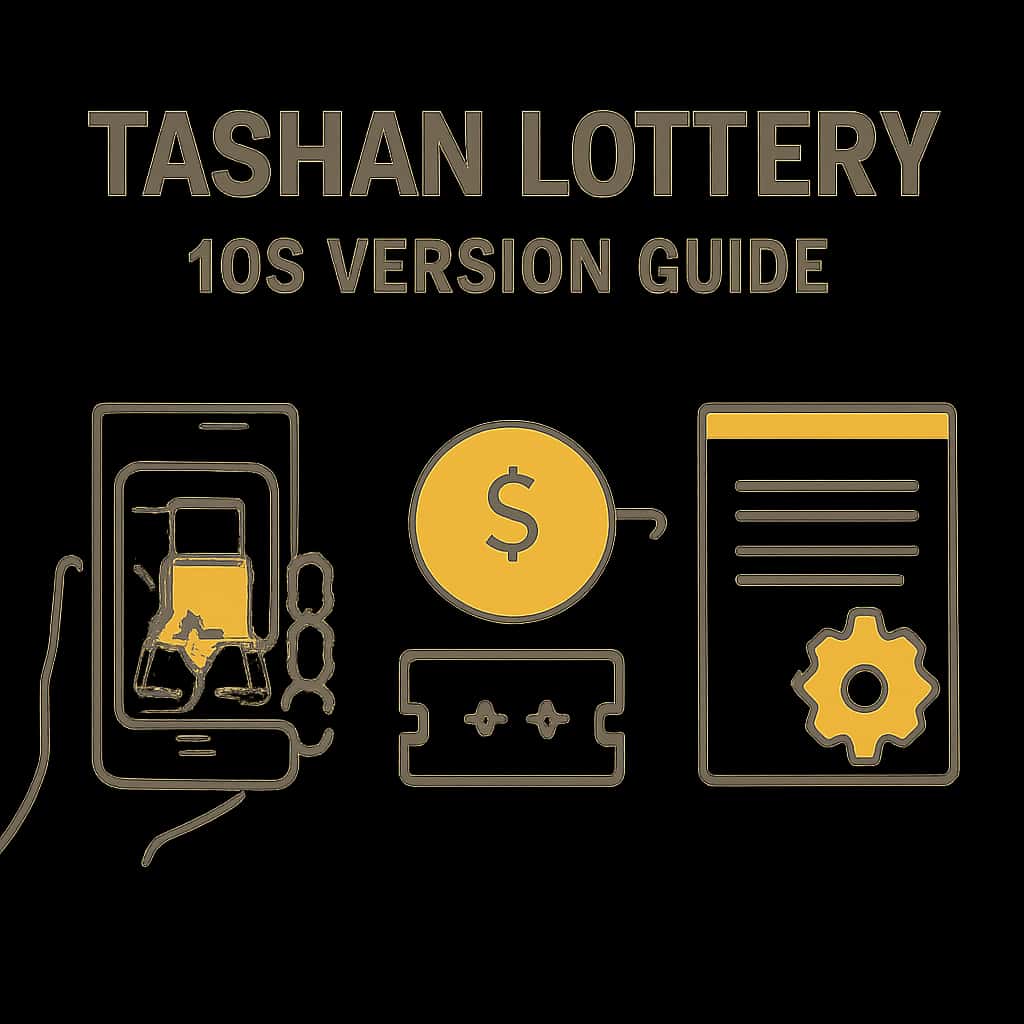 Diagram illustrating installation steps for Tashan Lottery iOS app.