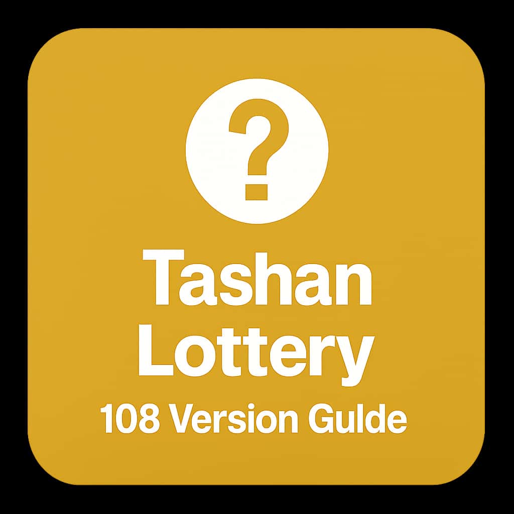 Minimal badge concept for Tashan Lottery iOS Version Guide.