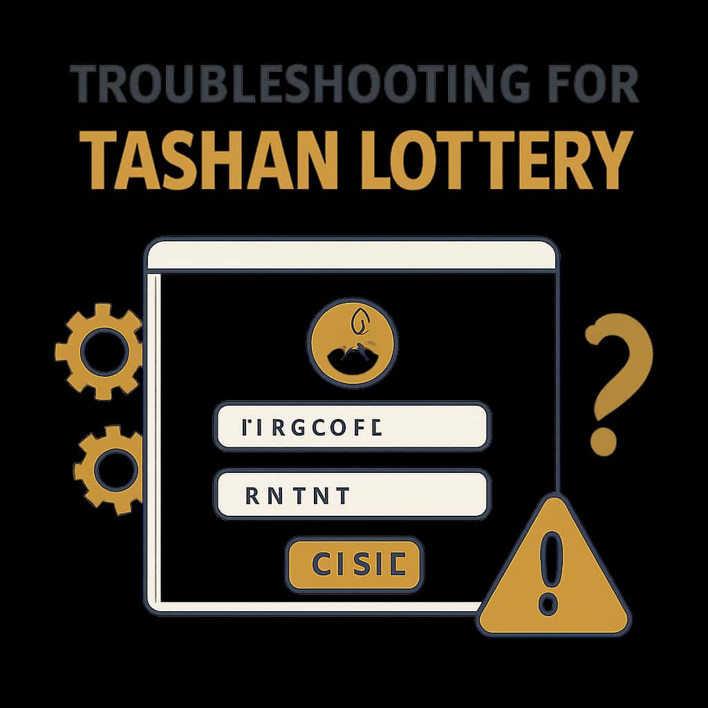 Diagram illustrating common login issues for Tashan Lottery.