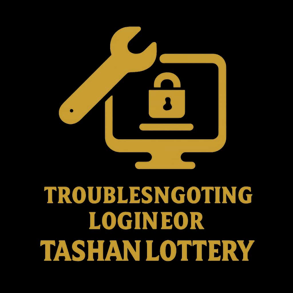 Icon representing troubleshooting for Tashan Lottery login.