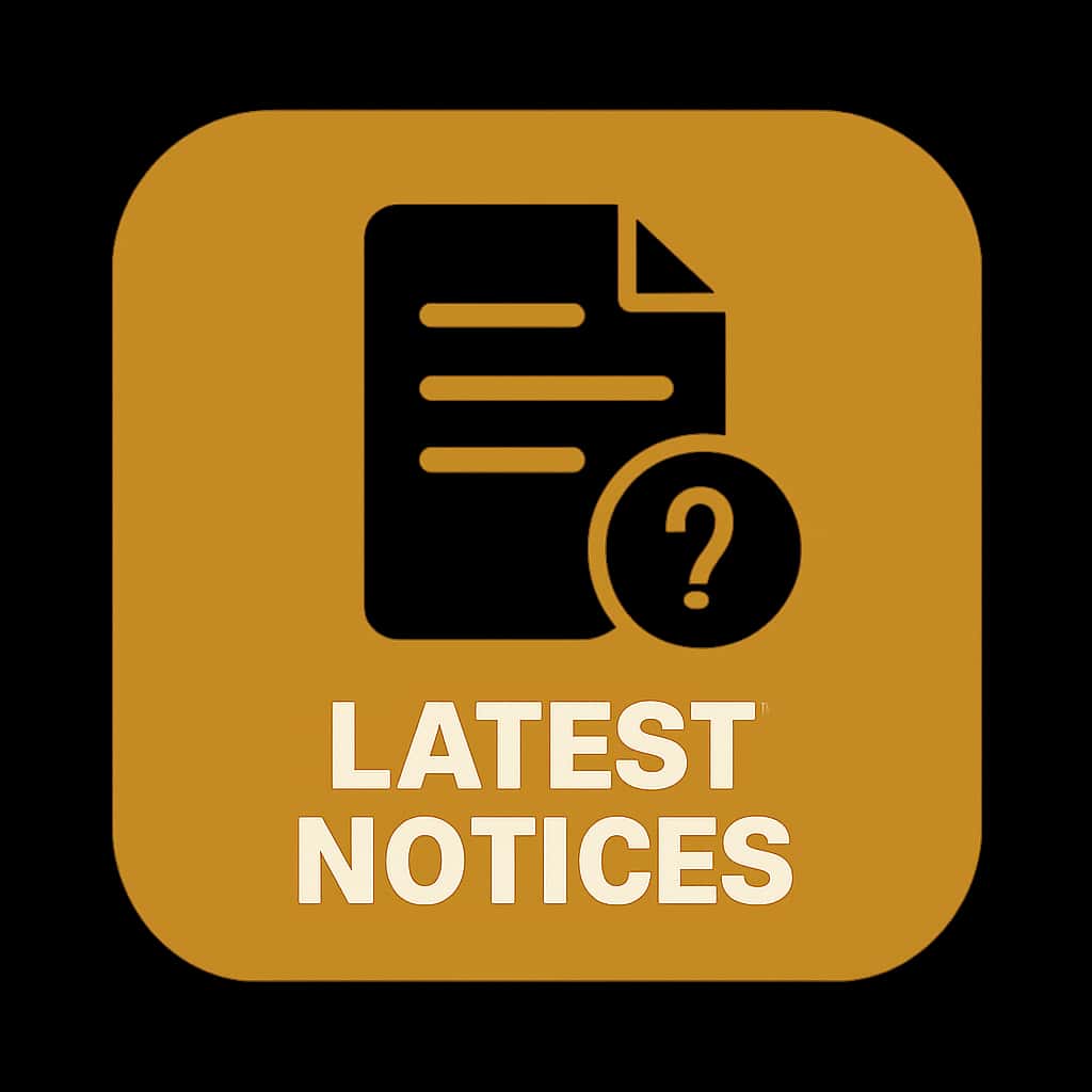 An icon representing the Tashan Lottery Notices.